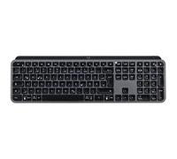 Logitech MX Keys Plus Advanced Wireless Illuminated Keyboard with Palm Rest, QWERTZ German Layout - Grey