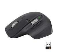 Logitech MX Master 3 Advanced Wireless Mouse | Bluetooth/2.4GHz USB, Ultrafast Scrolling, 4000 DPI, Any Surface, Ergonomic, 7 Button, Rechargeable, PC/Mac - Graphite
