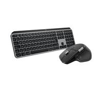 Logitech MX Master 4 for Mac, Ergonomic Bluetooth Mouse with Advanced Performance Haptic Feedback, Ultra-Fast, MacOS, iPadOS, Windows + MX Keys S for Mac, Wireless Keyboard QWERTY UK - Space black