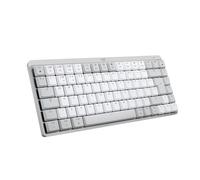 Logitech MX Mechanical Mini for Mac Wireless Illuminated Keyboard, Low-Profile Performance Switches, Tactile Quiet Keys, Backlit, Bluetooth, USB-C, Apple, iPad, QWERTY UK English - Pale Grey