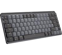 Logitech MX Mechanical Mini Wireless Illuminated Keyboard, Clicky Switches, Backlit, Bluetooth, USB-C, macOS, Windows, Linux, iOS, Android, Metal - Graphite