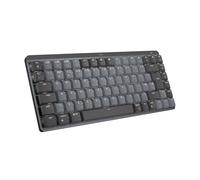 Logitech MX Mechanical Mini Wireless Illuminated Keyboard, Tactile Quiet Switches, Backlit, Bluetooth, USB-C, macOS, Windows, Linux, iOS, Android, Metal, QWERTY UK English Layout - Grey