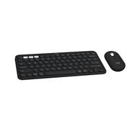 Logitech Pebble 2 Combo, Wireless Keyboard and Mouse, Quiet and Portable, Customizable, Logi Bolt, Bluetooth, Easy-Switch for Windows, macOS, iPadOS, Chrome - Black