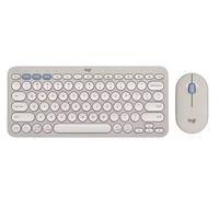 Logitech Pebble 2 Combo Wireless Keyboard & Mouse Set Bluetooth Quiet Slim