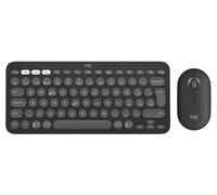 Logitech Pebble 2 Combo Wireless Keyboard & Mouse Set Bluetooth Quiet Slim
