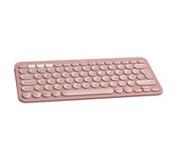 Logitech Pebble Keys 2 K380s, Multi-Device Bluetooth Wireless Keyboard with Customisable Shortcuts,Slim and Portable, Easy-Switch for Windows/macOS/iPadOS/Android/Chrome OS, QWERTY UK Layout, Rose, New