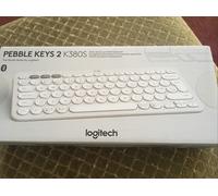 Logitech Pebble Keys 2 K380s keyboard multi-device Portable wireless - White
