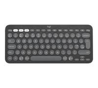 Logitech Pebble Keys 2 K380s Mini Wireless Bluetooth Scissor key switch QWERTY Graphite
