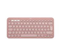 Logitech Pebble Keys 2 K380s, Multi-Device Bluetooth Wireless Keyboard with Customisable Shortcuts,Slim and Portable, Easy-Switch for Windows/macOS/iPadOS/Android/Chrome OS, QWERTY UK Layout, Rose, New