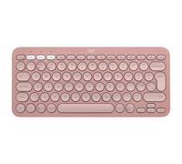 Logitech Pebble Keys 2 K380s Wireless + Bluetooth QWERTY Keyboard - Pink