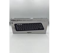 Logitech Pebble Keys 2 K380s, Multi-Device Bluetooth Wireless Keyboard with Customisable Shortcuts,Slim and Portable, Easy-Switch for Windows/macOS/iPadOS/Android/Chrome OS, QWERTY UK Layout, Graphite, New