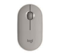 Logitech Pebble M350 Wireless Mouse - Grey, Bluetooth/USB, 1000 DPI, Silent Clicks, 18-Month Battery
