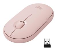 Logitech Pebble M350 Wireless Mouse with Bluetooth or USB - Silent, Slim Computer Mouse with Quiet Click for iPad, Laptop, Notebook, PC and Mac - ..