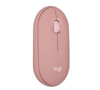 Logitech Pebble Mouse 2 M350s Slim Bluetooth Wireless Mouse, Portable, Lightweight, Customisable Button, Quiet Clicks, Easy-Switch for Windows, macOS, iPadOS, Android, Chrome OS - Rose