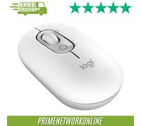 LOGITECH Pop Icon Wireless Optical Mouse - White, White