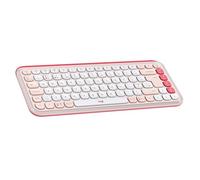 Logitech® POP Keys Wireless Keyboard Rose Pink Bluetooth Compact Retro NEW