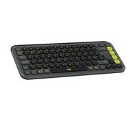 Logitech POP ICON KEYS Wireless Bluetooth Keyboard, Comfortable Typing, Programmable Keys, Easy-Switch Between up to 3 Devices, for Laptop, Tablet, PC, QWERTY UK English Layout - Graphite