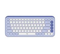 Logitech POP ICON KEYS Wireless Bluetooth Keyboard, Comfortable Typing, Programmable Keys, Easy-Switch Between up to 3 Devices, for Laptop, Tablet, PC - Lilac, QWERTY