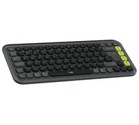 Logitech POP ICON KEYS Wireless Bluetooth Keyboard, Comfortable Typing, Programmable Keys, Easy-Switch Between up to 3 Devices, for Laptop, Tablet, PC, QWERTY UK English Layout - Graphite