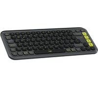 Logitech POP ICON KEYS Wireless Bluetooth Keyboard, Comfortable Typing, Programmable Keys, Easy-Switch Between up to 3 Devices, for Laptop, Tablet, PC, QWERTY UK English Layout - Graphite