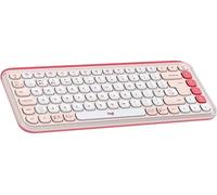 Logitech® POP Keys Wireless Keyboard Rose Pink Bluetooth Compact Retro NEW