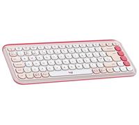 Logitech® POP Keys Wireless Keyboard Rose Pink Bluetooth Compact Retro NEW