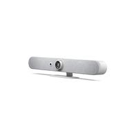 Logitech Rally Bar Mini All-in-one-Videobar für kleine Räume - 4K, 30fps, 4xZoom, 120°, weiß
