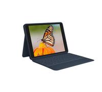 Logitech Rugged Combo 3 iPad Keyboard Case with Smart Connector for iPad (7th, 8th and 9th Generation) for Education - Classic Blue