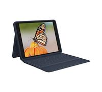 Logitech Rugged Combo 3 iPad Keyboard Case with Smart Connector for iPad (7th, 8th, and 9th generation), QWERTY UK English Layout - Classic Blue