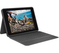Logitech Rugged Folio Durable Case with Spill-Proof Keyboard (Graphite) UK for iPad 7th Gen