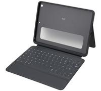 Logitech Rugged Folio - iPad (7th, 8th, & 9th generation) Protective Keyboard Case, QWERTY Italian Layout - Graphite