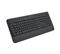Logitech Signature K650 Wireless Keyboard with Wrist Rest | Full-Size, BLE Bluetooth/Logi Bolt USB, Cushioned Keys, Numpad, Compatible with OS/PC/Windows/Mac, QWERTY UK - Grey