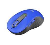 Logitech Signature M650 L Full Size Wireless Mouse - For Large Sized Hands, 2-Year Battery, Silent Clicks, Customizable Side Buttons, Bluetooth, for PC/Mac/Multi-Device/Chromebook - Classic Blue