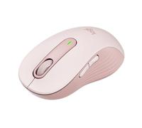 Logitech Signature M650 L Full Size Wireless Mouse - For Large Sized Hands, Silent Clicks, Customisable Side Buttons, Bluetooth, Multi-Device Compatibility - Pink