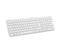 Logitech Signature Slim K950 Wireless Keyboard (White) | Sl esign, Switch Typing Between Devices, Quiet Typing, Bluetooth, Multi-OS, Windows, Mac, Chrome, QWERTY UK Layout