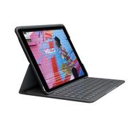 Logitech Slim Folio for iPad (7th, 8th & 9th Generation) Keyboard Case with Buil