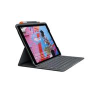 Logitech SLIM FOLIO iPad Keyboard Case 10.2 Inch, AZERTY French Layout - Graphite Black