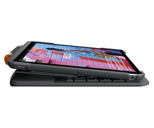 Logitech SLIM FOLIO iPad Keyboard Case 10.2 Inch, QWERTY Scandinavian Layout - Graphite Black