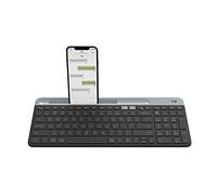 Logitech Slim Multi-Device Keyboard K580 RF Wireless Keyboard + Bluetooth QWERTY Russian Graphite