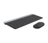 Logitech Slim Wireless Keyboard and Mouse Combo MK470, QWERTY Pan Nordic Layout - Grey