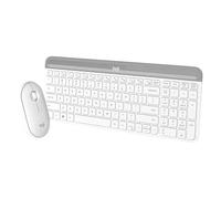 Logitech Slim Wireless Keyboard and Mouse Combo MK470, QWERTY Pan Nordic Layout - White