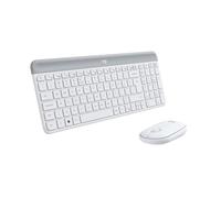 Logitech Slim Wireless Keyboard and Mouse Combo MK470, QWERTY US International Layout - White