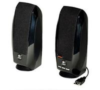Logitech S150 2.0 Digital Speaker System, 5W RMS, Black, USB, Brown Box