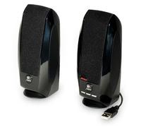 Logitech Speakers S150. Recommended usage: PC. Audio output channels: 2.0 channels Number of drivers: 2. Connectivity technology: Wired. RMS rated power: 2.4 W Frequency range: 90 - 20000 Hz. Product