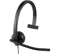 Logitech H570e Wired Headset, Mono Headphones with Noise-Cancelling Microphone