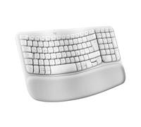 Logitech Wave Keys draadloos ergonomisch toetsenbord - Wit, Pan Nordic QWERTY in