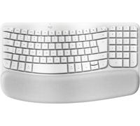 Logitech Wave Keys Wireless Ergonomic Keyboard for Mac, Pale Grey