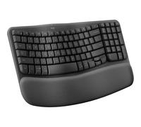 Logitech Wave Keys Wireless Ergonomic Keyboard, Graphite