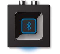Logitech Wireless Bluetooth Audio Receiver | Adapter for PC/Mac/Smartphone/AV Receiver, 3.5mm and RCA Out, One-Push Pairing, UK Plug - Black/Blue