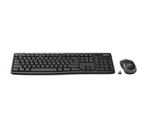 Logitech Wireless Keyboard and Mouse MK270 QWERTY GB Black